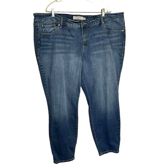 Torrid Womens Plus Size 24 Denim Jeans Blue Skinny Pockets Medium Wash Stretch - Picture 1 of 15